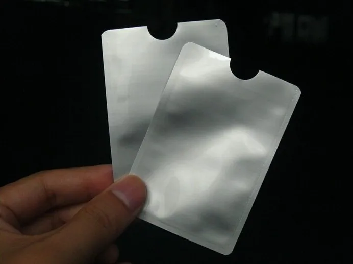 1000pcs Anti Scan RFID Blocking Sleeve Credit Card case to Secure Identity ATM Debit Contactless ID Protector Holder