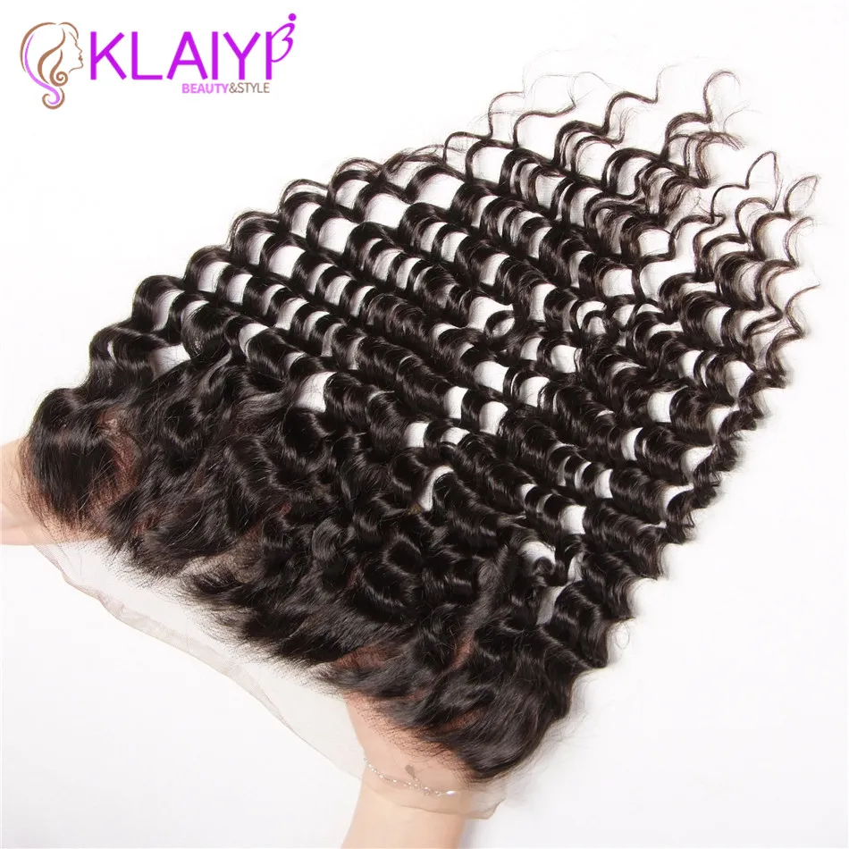 Klaiyi Remy Hair Lace Frontal Closure 100% Human Hair 13*4 Free Part Ear To Ear Lace Frontal Peruvian Hair Klaiyi Remy Hair Lace Frontal Closure 100% Human Hair 13*4 Free Part Ear To Ear Lace Frontal Peruvian Hair