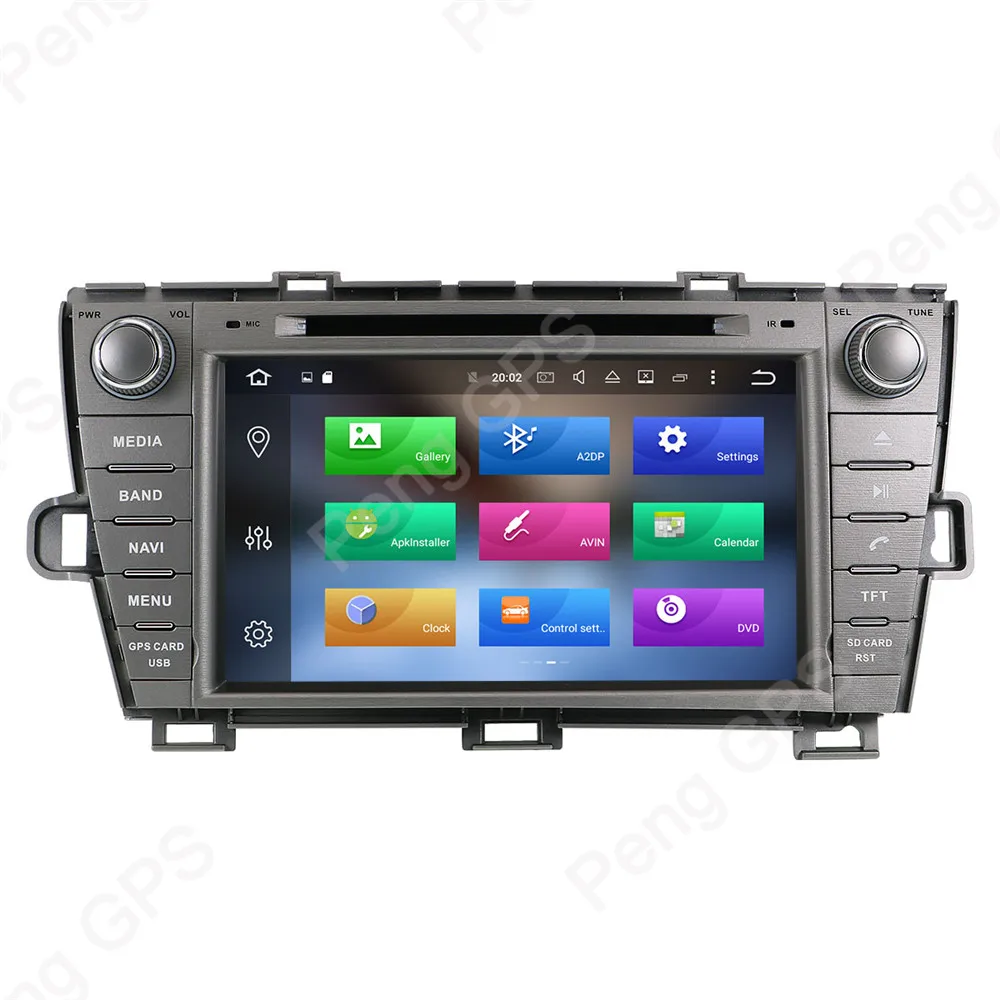 2 Din Android 8,0 Автомобильный CD dvd-плеер 8 ядерный gps навигация для Toyota Prius 2009-2013 стерео 1080 P HD экран автомобильное радио стереосистема FM