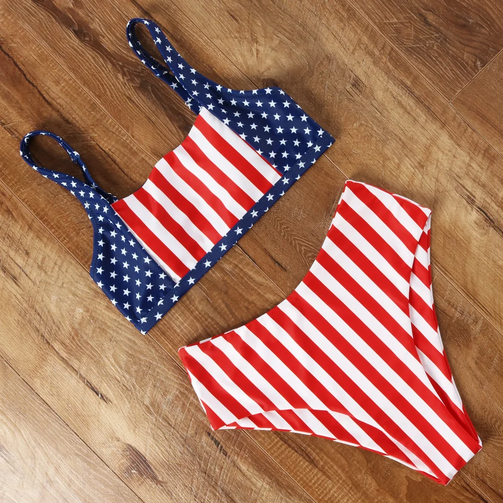 Najtaniej Sexy wzór w cętki strój kąpielowy wysokiej talii strój kąpielowy push up bikini 2019 brazylijski bandażowy strój kąpielowy kobiety maillot de bain femme