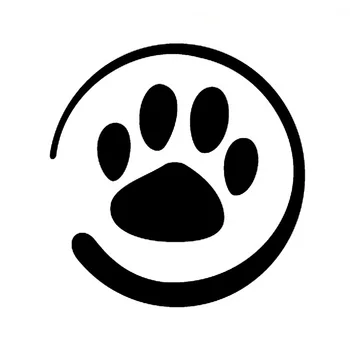 

15.2*15.2CM Dog Pet Paw Health Doggy Rear Windshield Creative Decorative Car Sticker Motorcycle Decals C6-1038