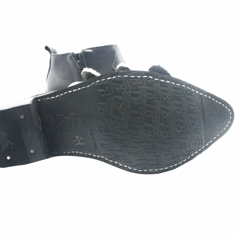 Leather Cowboy Boots - MJ Classic BAD Version Cosplay Shoes image 5