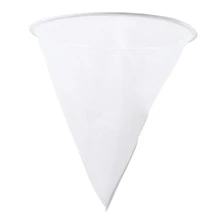 Однослойный сетчатый фильтр из волокна для меда в форме конуса, инструменты для пчеловодства, оборудование для пасеки, белый Практичный Прочный нейлон