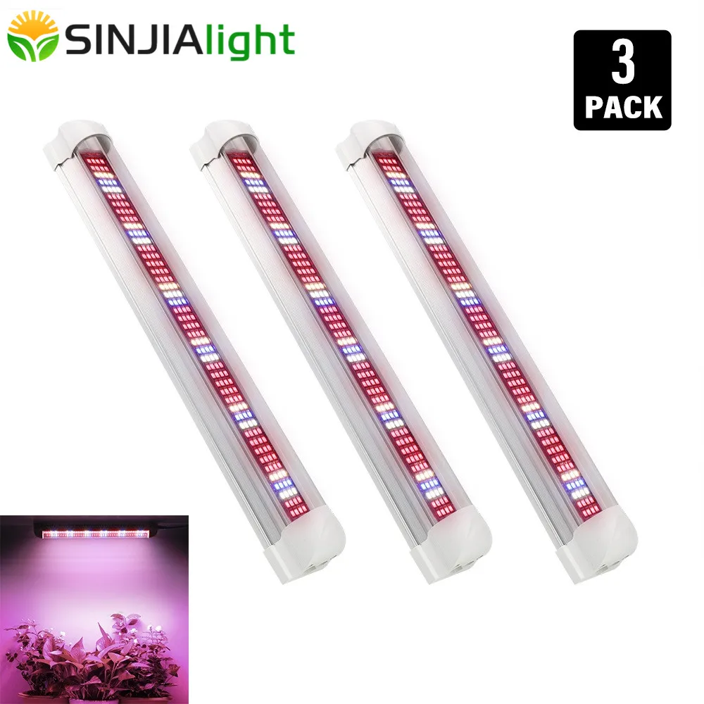 3PCS 30cm T8 Tube LED Plant Grow Lights Bar Hydroponic Light Full Spectrum Phyto Lamp for flowers seedling grow tent greenhouse