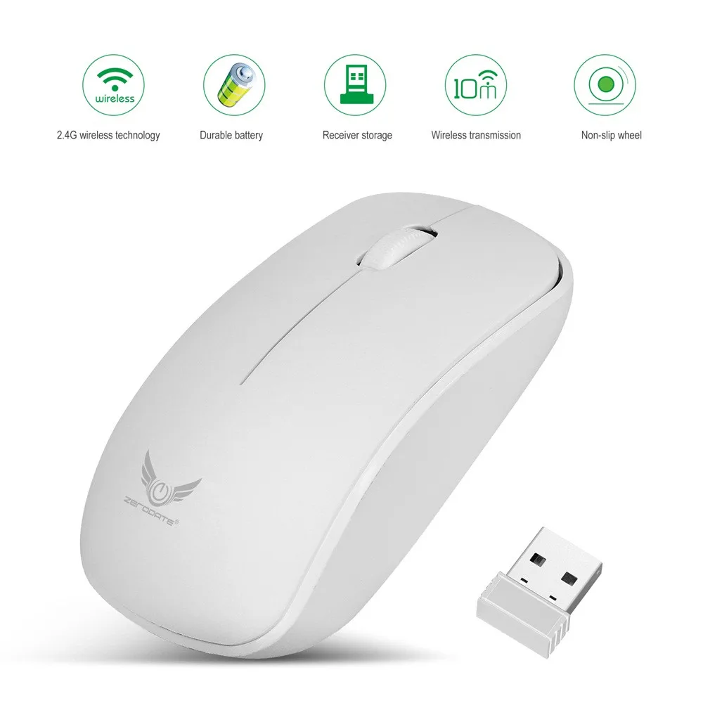 

Gaming Mouse Mice 2.4Ghz Mini Wireless Optical & USB Receiver For PC Laptop Desktop PC TV Office Supplies DROPSHIPPIGN Free ship