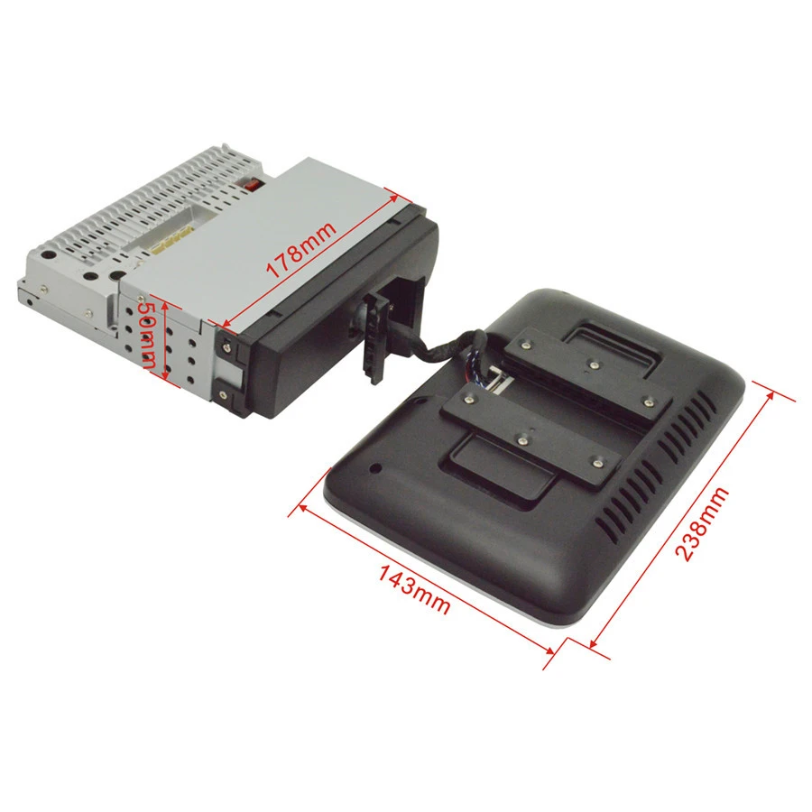 Flash Deal Universal 1DIN 9" Android 8.1 Rotatable Touch Screen Quad-core RAM 2GB ROM+32GB GPS Wifi Mirror Link 1