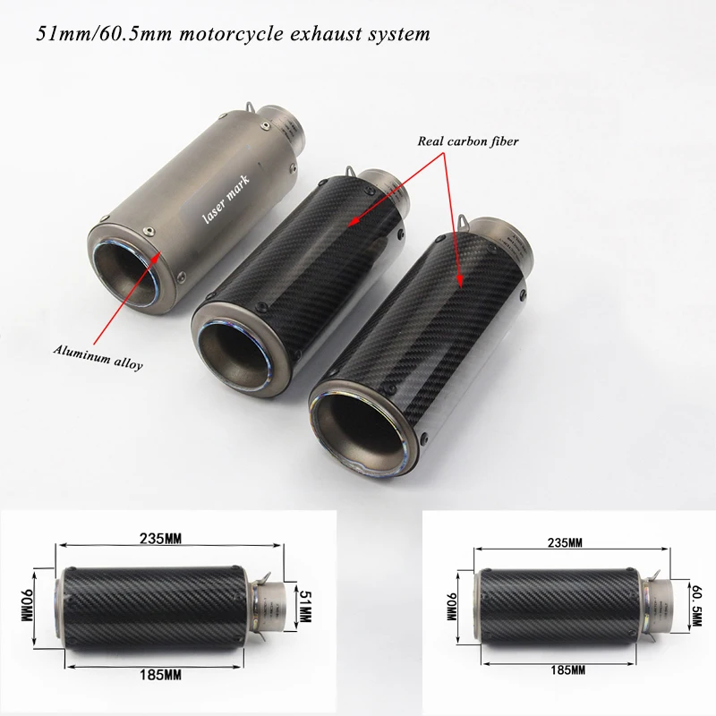 Aliexpress.com : Buy 51mm 60.5mm Motorcycle Silencer System Modified