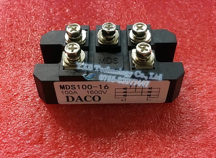 

2pcs/lot NEW Mds 100-16 mds100-16 100A 1600V Three-phase rectifier bridge modules