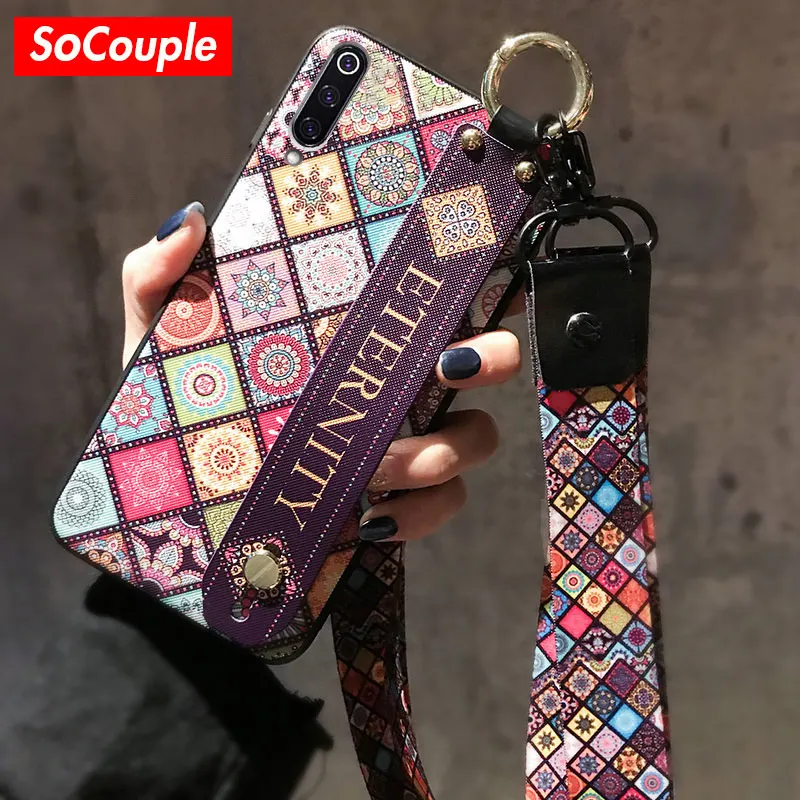 SoCouple шеи ремешок чехол для Redmi Note 5 5A 6 7 8 Pro 4X телефон для рельсового держателя чехол для Xiaomi 8 до 9 лет 5X 6X K20 a2 A3 Lite