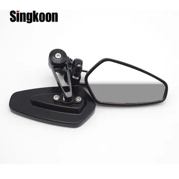 

22mm Universal Motorcycle Mirror Handlebar Ends Rearview Side Mirrors Retro FOR ducati monster 900 Yamaha xmax300 vmax 1200