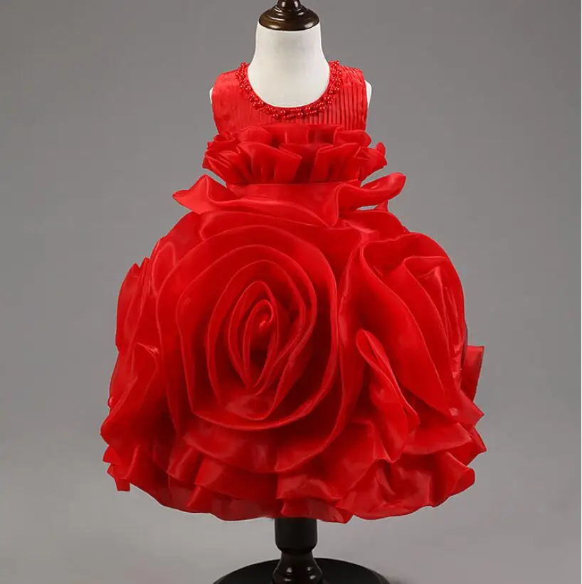 red rose frock