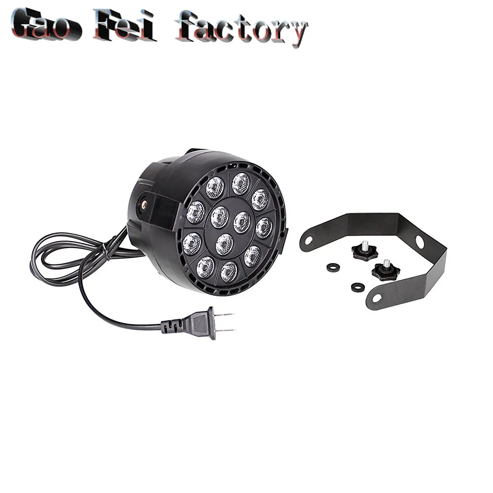 شقة 12 Led إضاءة خشبة مسرح متساوية RGBW 36 W ديسكو مصابيح حفلات لوز الليزر Dmx DJ تأثير تحكم Dj معدات ضوئي وسيس Discotec