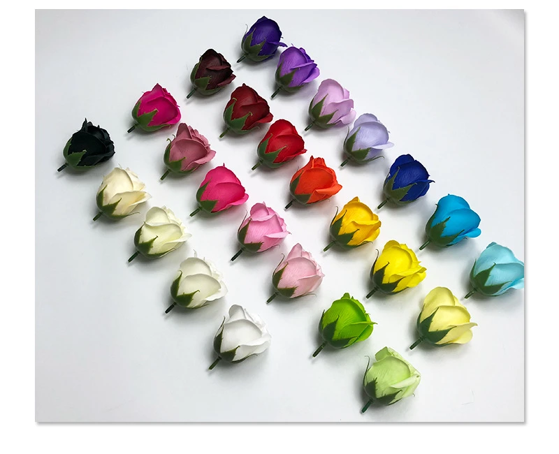 Presente da Festa de Casamento Decoração de Banho Colorido Artificial Flor Rosa Sabão Handmade Pétala Branco Vermelho Azul Roxo Romântico 50pcs 4 de Banho Branco Rosa Vermelho Azul Roxo Romântico
