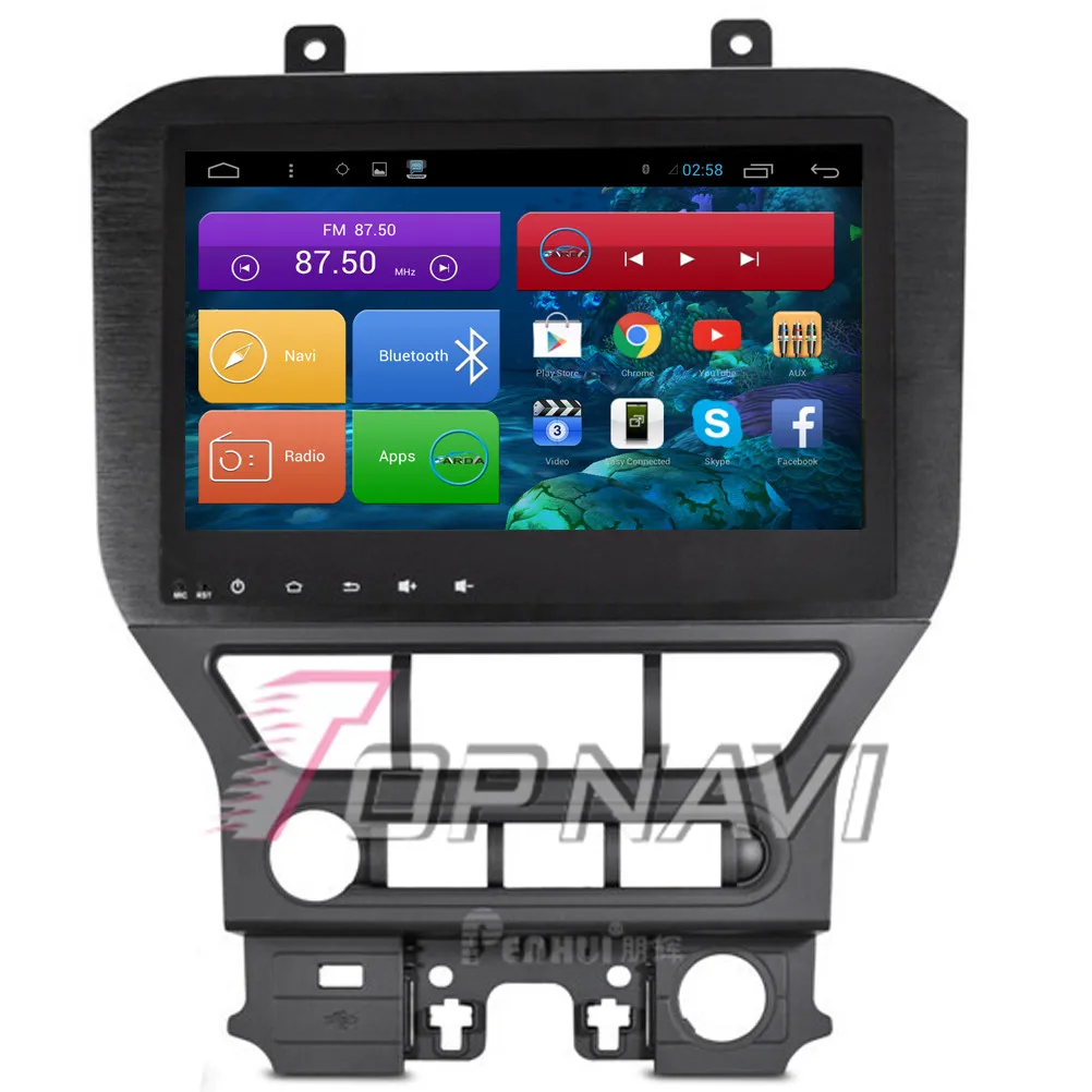 Автомобильный мультимедийный плеер Topnavi 10 2 дюйма 4 ядра Android 7 1 GPS навигация для Ford