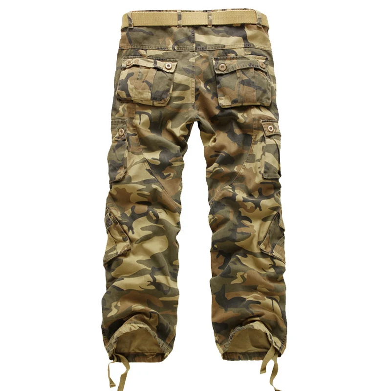 Acampar al aire libre senderismo Camo pantalones desgaste de Nylon resistente recta pantalones de Trekking de montaña pesca al aire libre