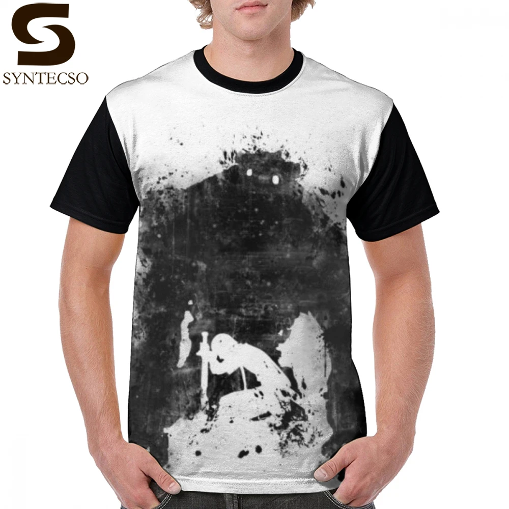 

Shadow Of The Colossus T Shirt The Shadow Of Giants T-Shirt Men Plus size Graphic Tee Shirt Funny Fashion Print Polyester Tshirt