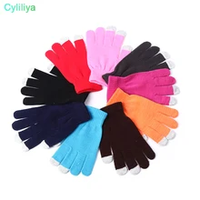 Вязать шерсть Сенсорные перчатки для iphone Сенсорный экран перчатки для iphone 6 plus 5s Galaxy S7 ipad через DHL 300 пар