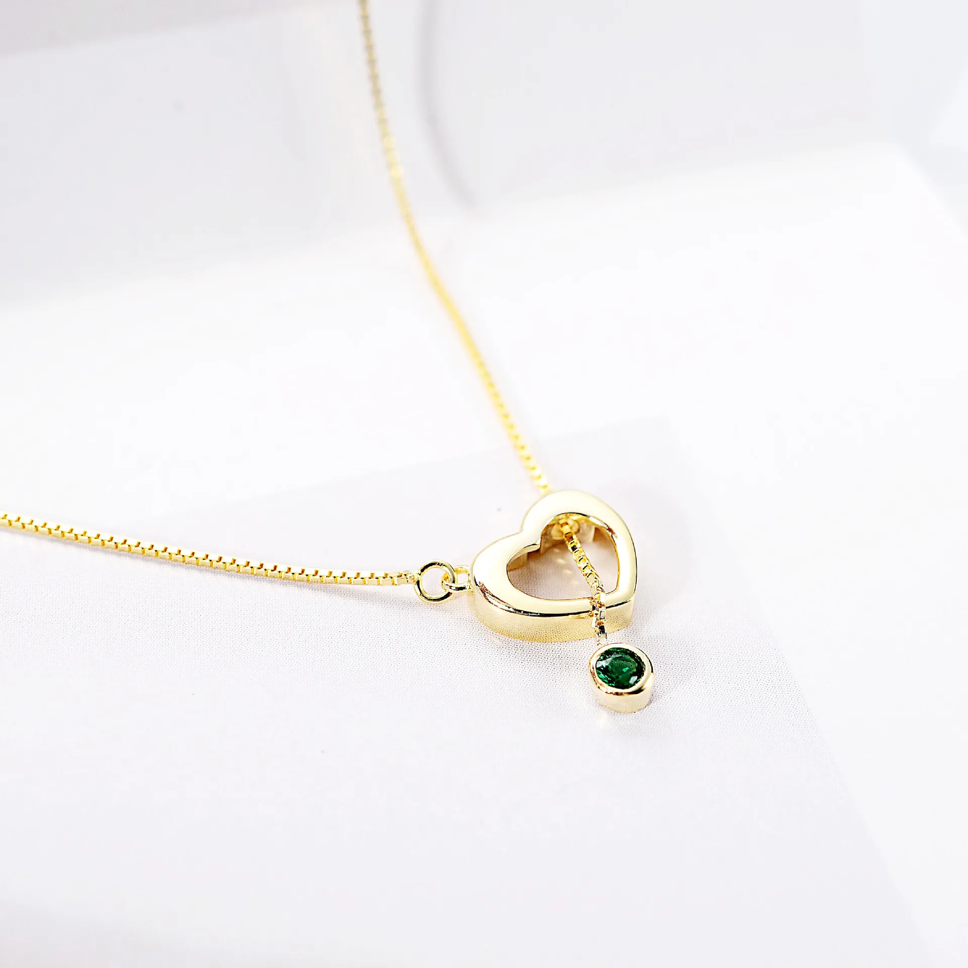 simple heart woman necklace 100% 925 Sterling silver nacklace Jewellery Clavicle chain pendant charms gift