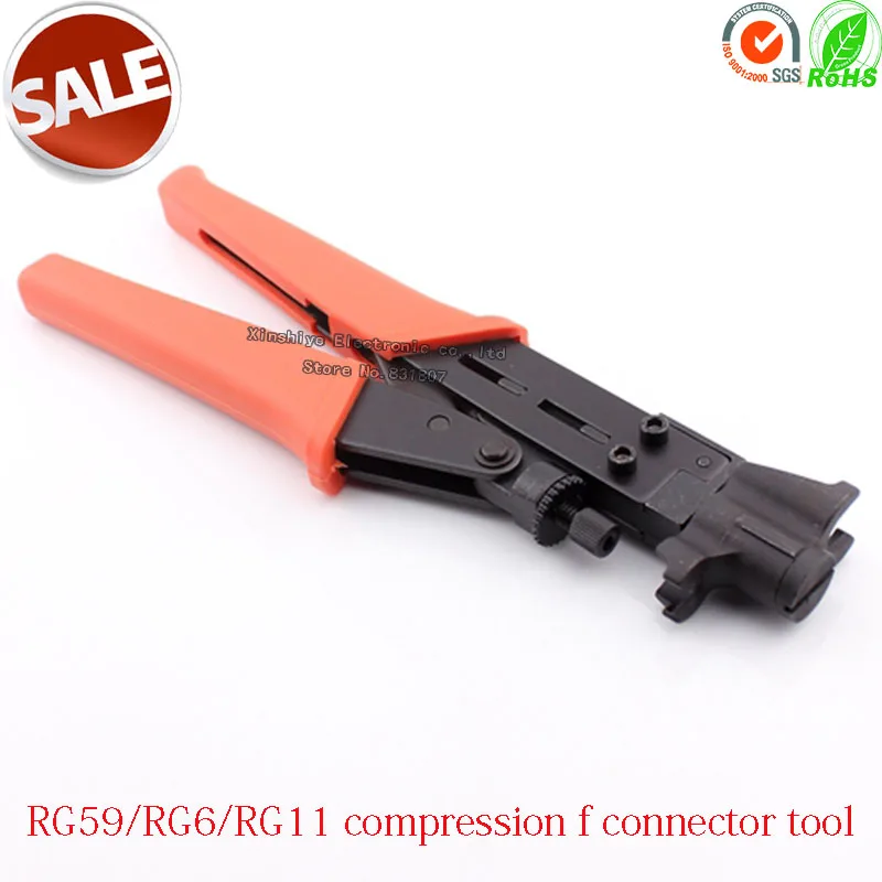 

RG59 RG6 RG11 f connector compression tool RG59 RG6 RG11 coaxial cable f type connector crimp compression tool