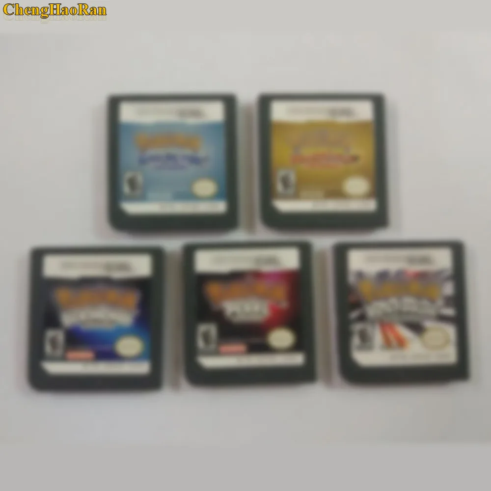 

ChengHaoRan 1piece/lot Diamond Pearl Platinum Soulsilver Heartgold Video Game Card Cartridge For Pokemongames