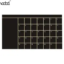 92X60 см месяц календарь Доска Классная доска горячая съемный планировщик черные настенные наклейки доска школа виниловые наклейки канцелярские товары