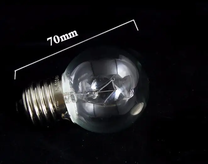 1 шт. E27 220V печь светильник лампочка E27 отпариватель с высокой температурой Светильник лампы 300 градусов 40 Вт E27 лампочка для духовки