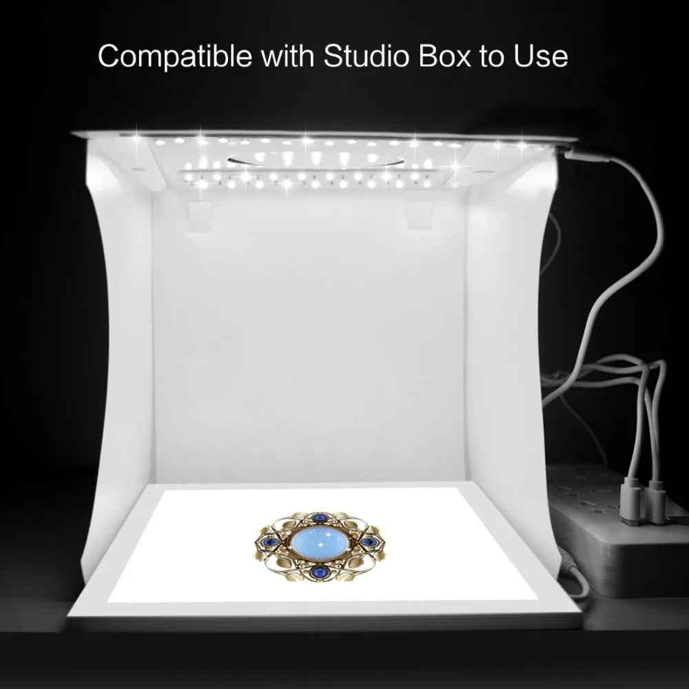 Световая коробка для фотостудии, светодиодный светильник для фотосъемки, теневая Нижняя световая лампа, подушечка педали, нижний свет софтбокса для палаток 40 см, Лайтбоксы