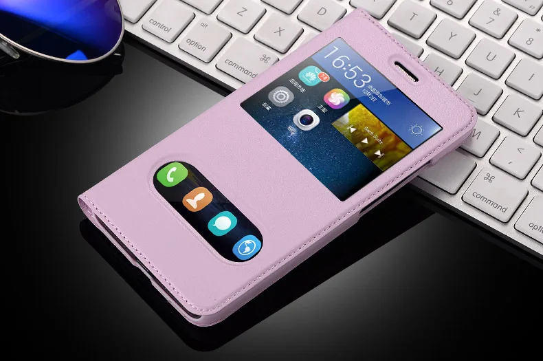 Leather Case For Huawei Honor 4C Pro Flip back Cover For Huawei 4C Pro Honor TIT-L01 Protective Phone Bag Cases Fundas Window