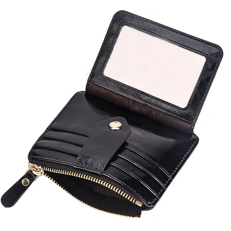  Men Blocking Short Leather Wallet Card Holder Purse With Coin Pocket tarjetero porte carte bancaire porte carte 40MA2322
