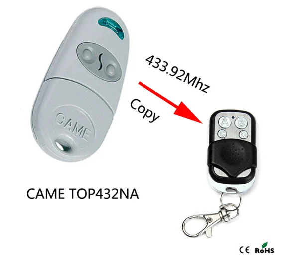 

CAME TOP432NA Duplicator 433.92 mhz remote control Universal Garage Door Gate Fob Remote Cloning 433mhz Transmitter