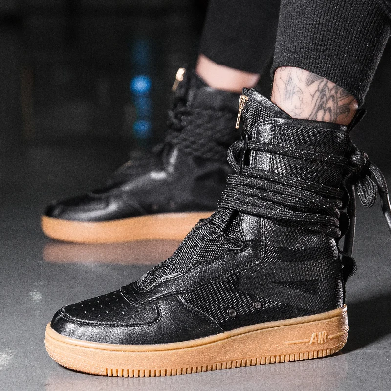 

High top sneakers Men Designer Hip Hop Men boots Casual Tenis Sapato Masculino zapatos hombre Basket Man light breathable Shoes