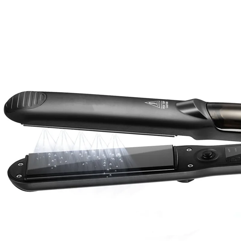 Flat Steam Iron Hair Straightener Professional Ceramic Vapor with Argan Oil Infusion straightening