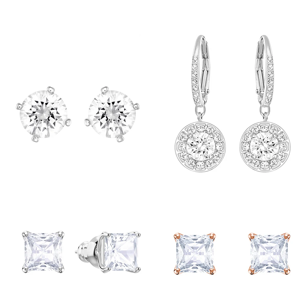 

Kaliyah Atrair Swa Cristal Geometric Texture Cubic Zirconia Fringe Pierced Hoop Long Assimity Earring Jewel Of The Form Of Women