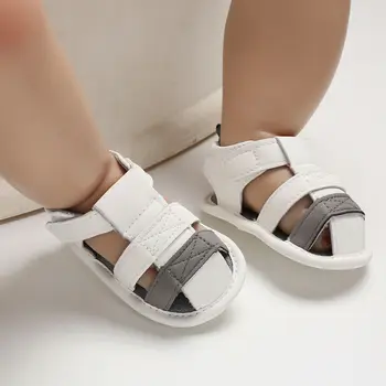 

Cute Baby Boys Girls Sandalias Fashion Toddler Baby PU Leather Hollow Shoes Clogs Summer Newborn Baby Beach Sandals