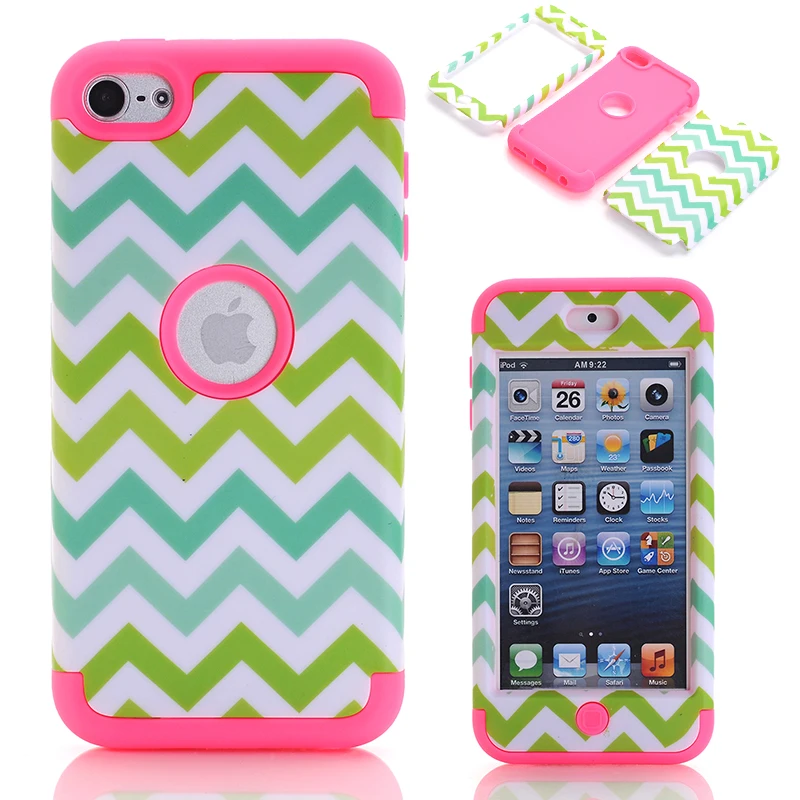 Funda de teléfono Touch 6 Waves para iPod Touch 6 funda de silicona funda con pantalla película protectora + lápiz óptico regalos|Fundas ajustadas| - AliExpress