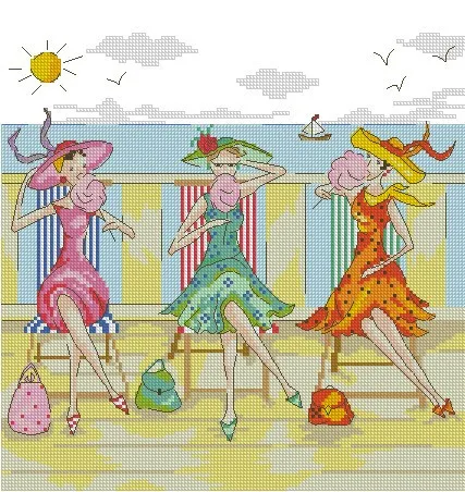 CS-1327 cross stitch kit bothy threads Dessert Alfresco At The Beach Eat Cotton Candy.jpg