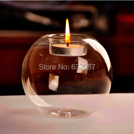 

Diameter=8cm Round Clear Glass Candle Holder Top Popular Stand Candle Holder Glass Home Decoration Wedding Live Decoration