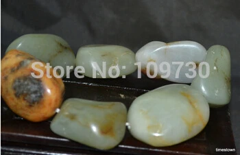 

hot sell90951 Chinese Hetian Jade Pebble Raw Bead Bracelet Bangle for man