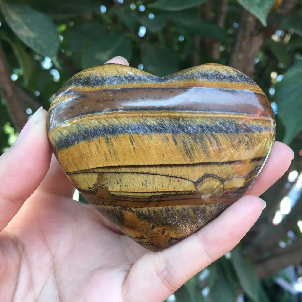 

180g Natural Tiger eye Crystal Sphere Heart Healing from China
