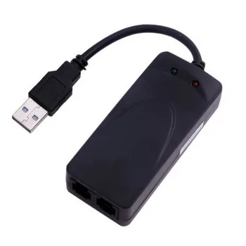 

by dhl 50pcs External 3 in 1 USB Full-duplex 56K V.92 V.90 Dial Up Ports Dual Voice Data Fax Modem for Windows7/8/10