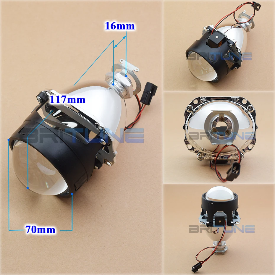 Биксеноновый проектор объектив Мини WST H1 HID светильник лампа 2,5 ''для H4 H7 головной светильник авто автомобили аксессуары для мотоциклов Стайлинг модификация