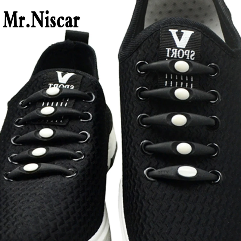 Mr. Niscar 1 компл../12 шт. креативные спортивные силиконовые ленивые шнурки эластичные без галстука шнурки подходят ремешок все кроссовки