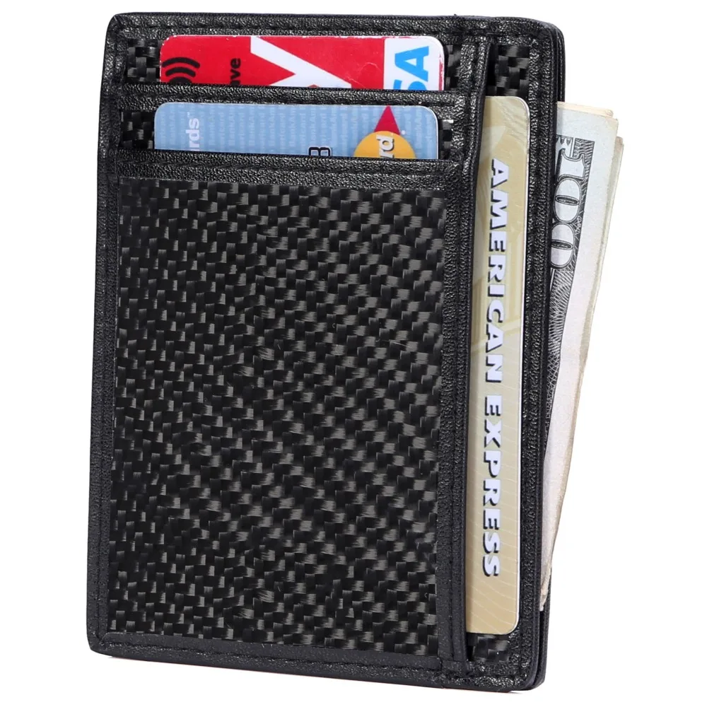 Buy Ultra Slim Wallet RFID Front Pocket Carbon Fiber