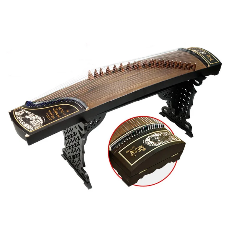 Guzheng fortune paulownia деревянный твердый деревянный Профессиональный обучающий копать встроенные технологии, чтобы играть Музыкальные инструменты