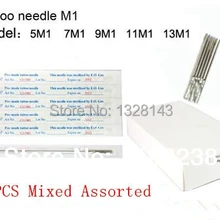 50 шт. Татуировка Одноразовые стерилизованные Комплекты Игл смешанные иглы для татуажа в ассортименте одиночные стек Magnum иглы татуировки