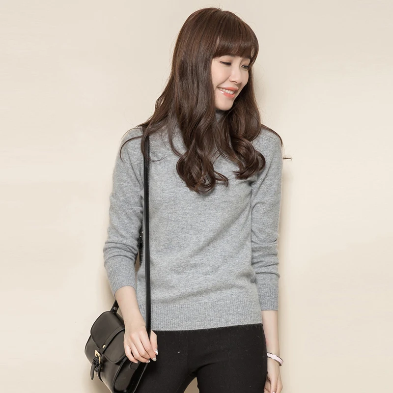 adohon 2018 womens winter Cashmere sweaters and auntmun women knitted Pullovers High Quality Warm Female thickening Turtleneck