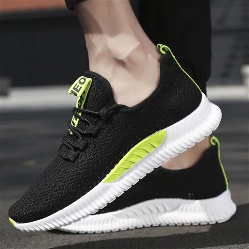 

Spring and summer new high-elastic flying woven men's shoes breathable Zapatillas de deporte casual shoes sneakers shoes men