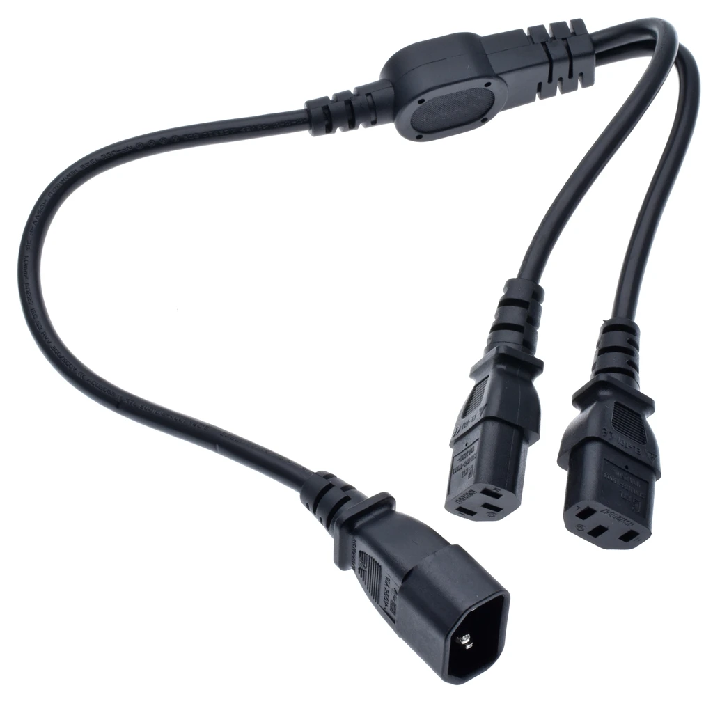 IEC 320 C14 до 2 x C13 Y разделительный шнур, 10A, 250 V, IEC 320 Мужской до 2 DVI переходник с внутренней резьбой 1 шт
