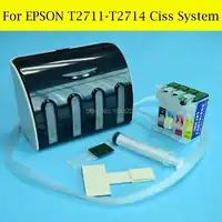 Free Post Ciss System For Epson T2711-T2714 T271 271 Ciss For Epson WF-7110 WF-7610 WF-7620 WF-3620 WF-3640 With ARC Chip
