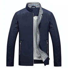 2017 neue Ankunft Herbst Herren-jacke Fester Mode Mäntel Männliche Beiläufige Dünne Stehkragen Jacke mann Mantel 58z